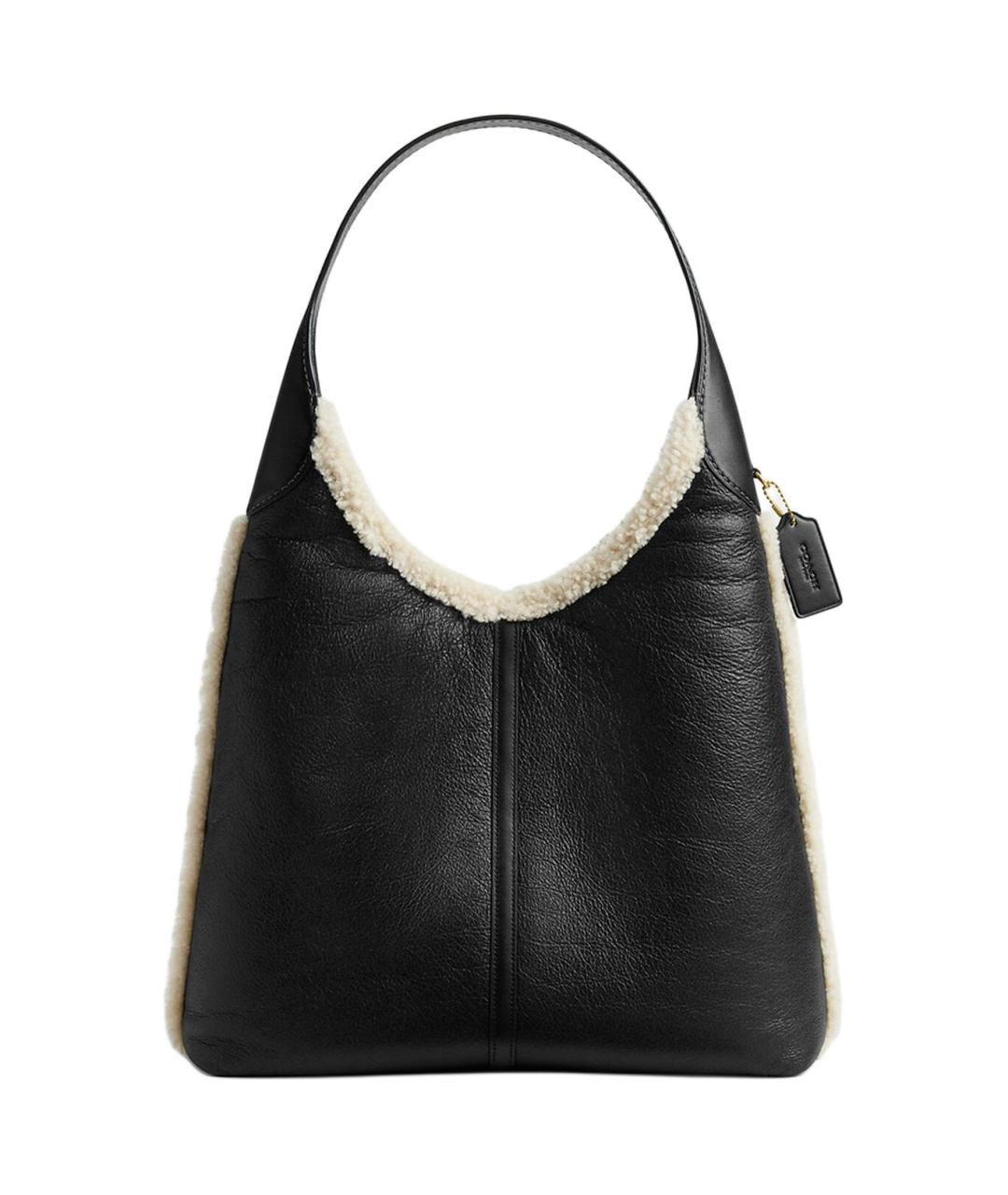 COACH Черная кожаная сумка тоут, фото 1