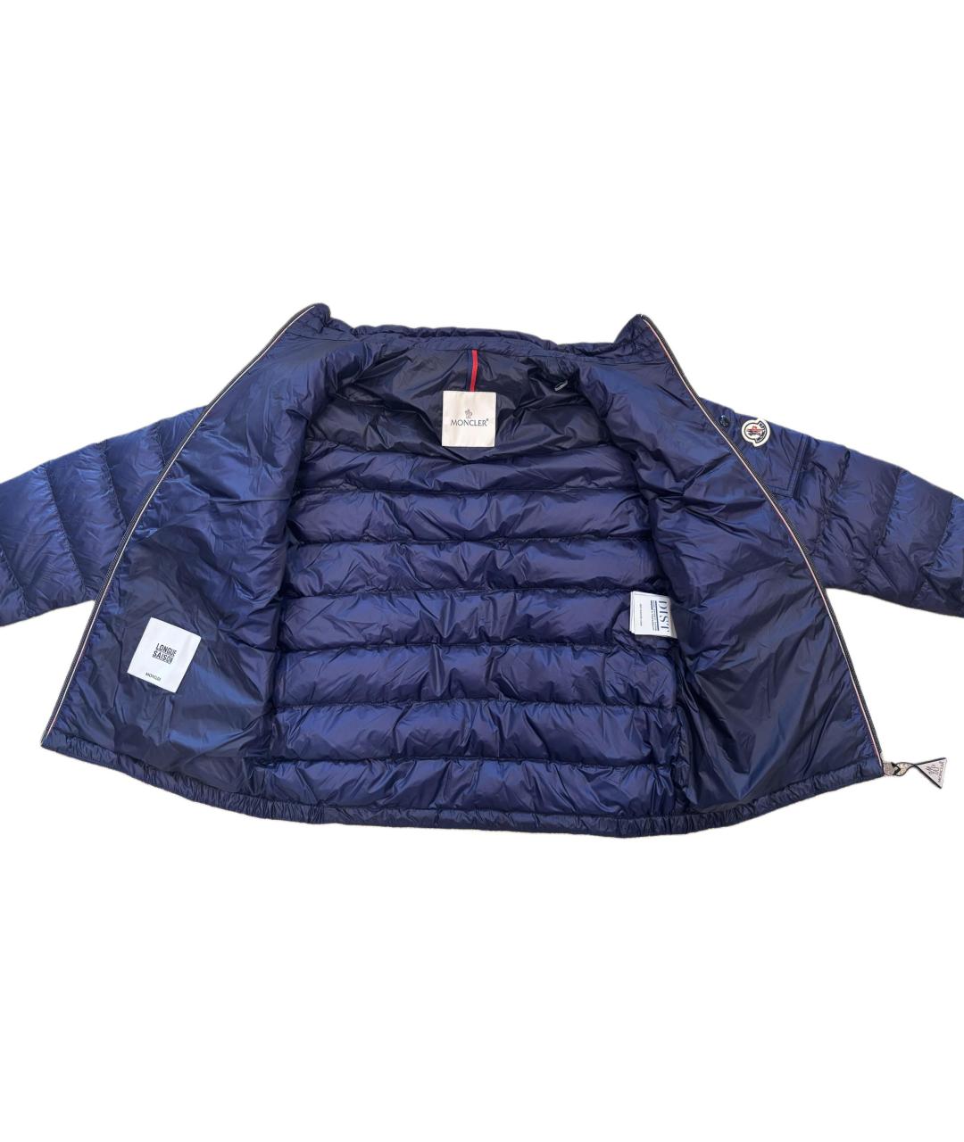 MONCLER Синий пуховик, фото 3