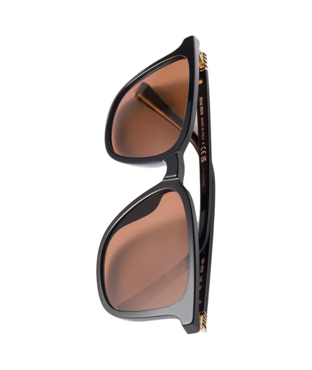 MIU MIU Черные солнцезащитные очки, фото 4