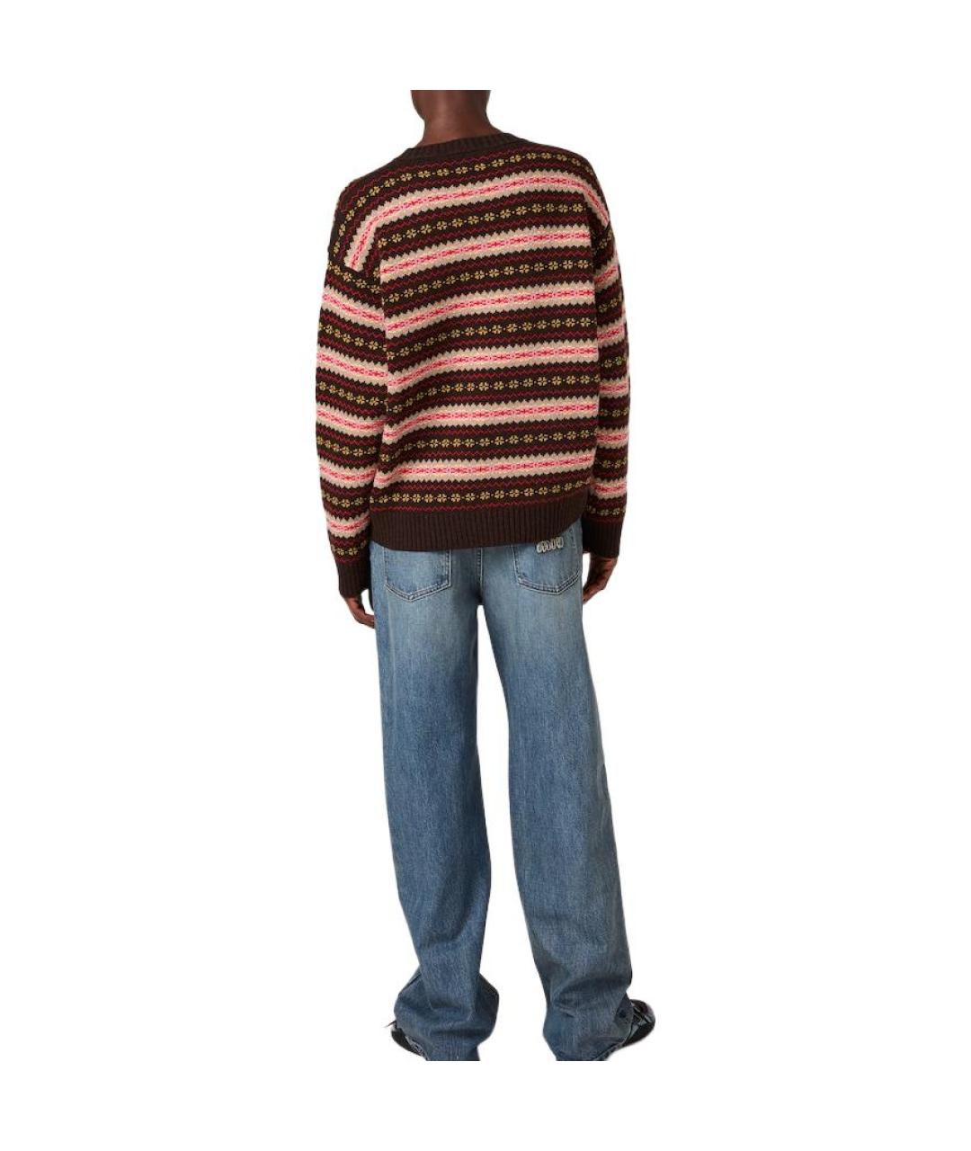 MIU MIU Коричневый джемпер / свитер, фото 3