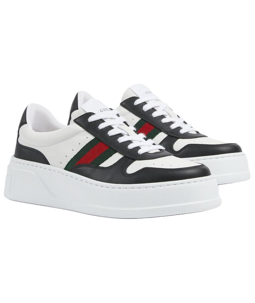 GUCCI Мульти кожаные кеды, фото 3