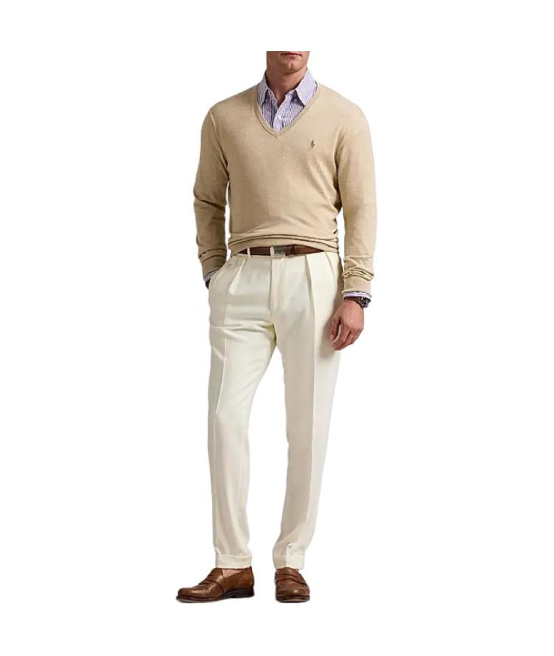 POLO RALPH LAUREN Бежевый джемпер / свитер, фото 3