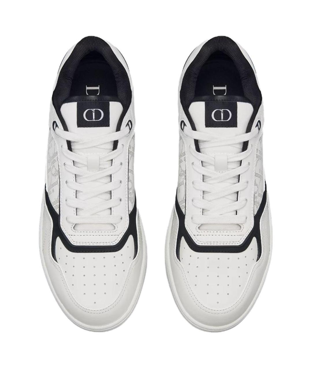 CHRISTIAN DIOR Белые кожаные низкие кроссовки / кеды, фото 5