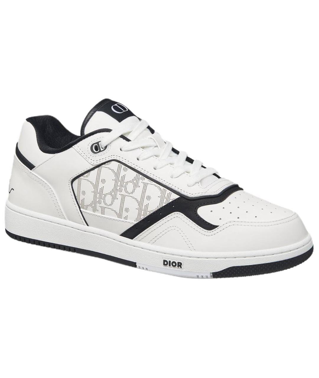 CHRISTIAN DIOR Белые кожаные низкие кроссовки / кеды, фото 3