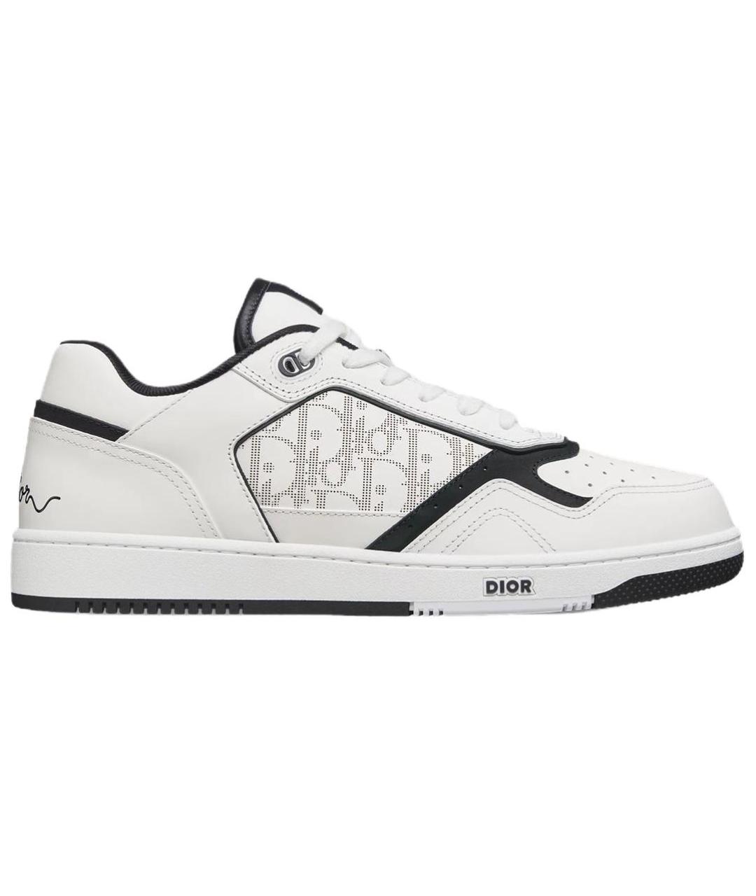 CHRISTIAN DIOR Белые кожаные низкие кроссовки / кеды, фото 1