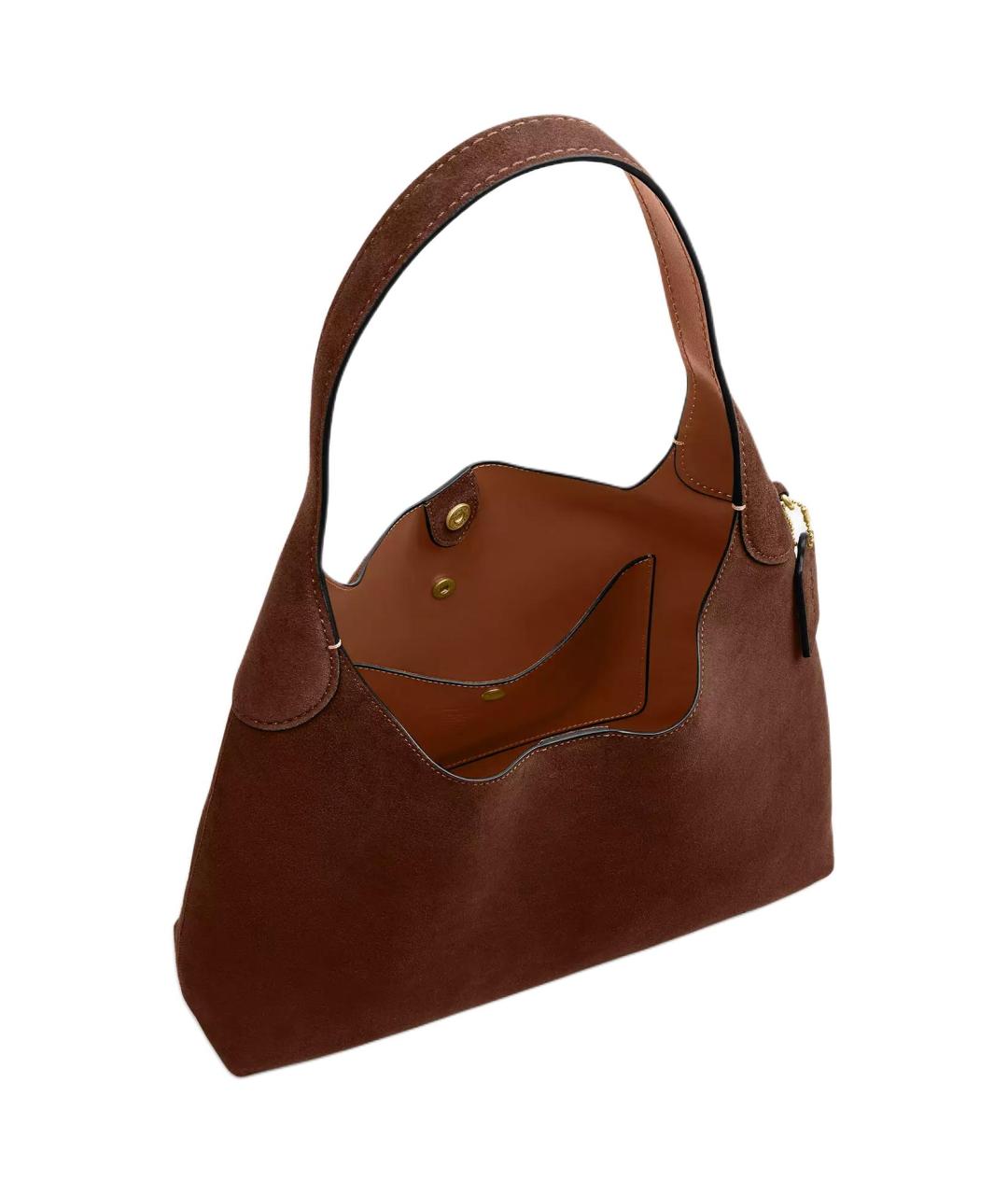 COACH Коричневая сумка через плечо, фото 4