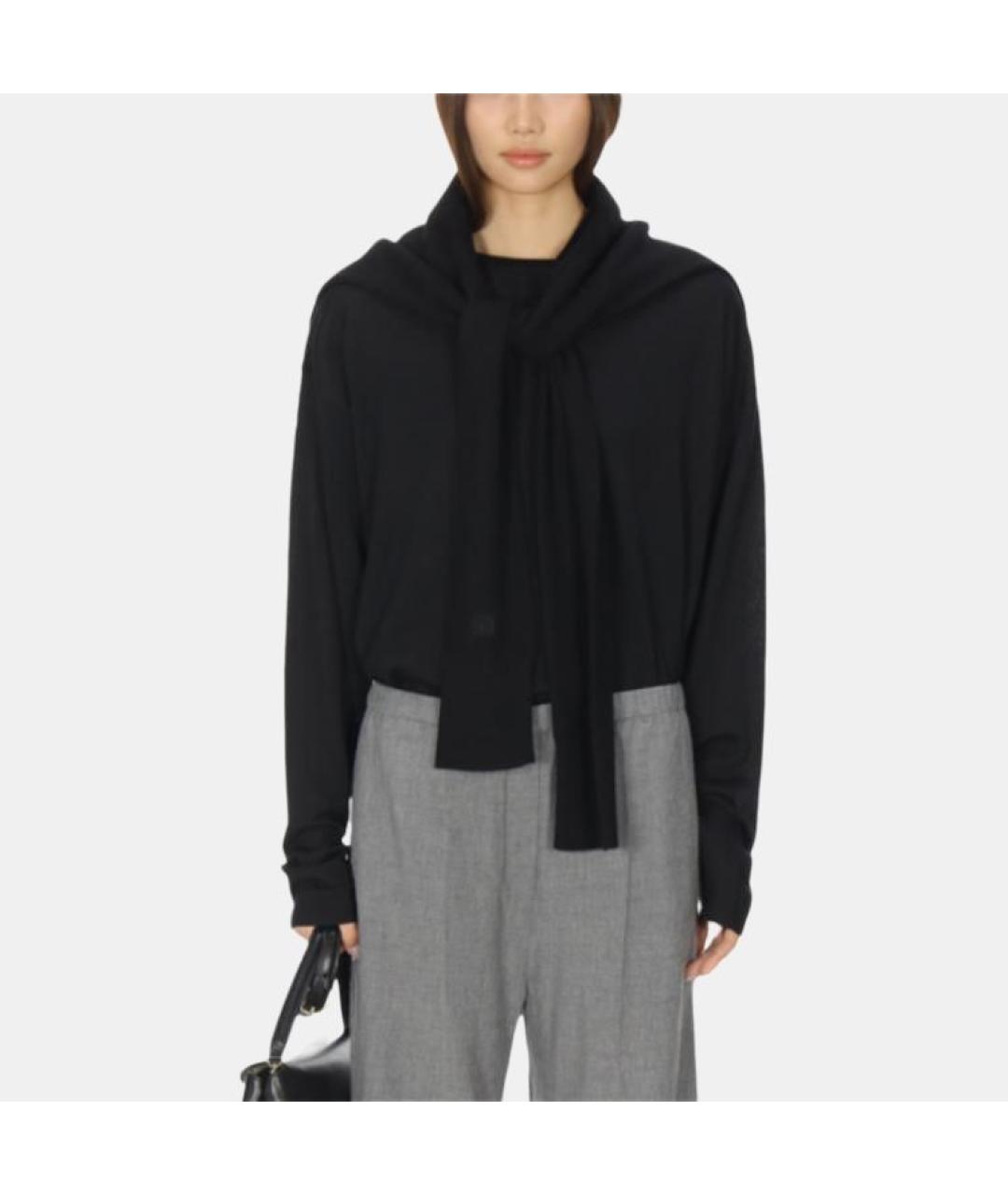 TOTEME Черная хлопковая футболка, фото 4