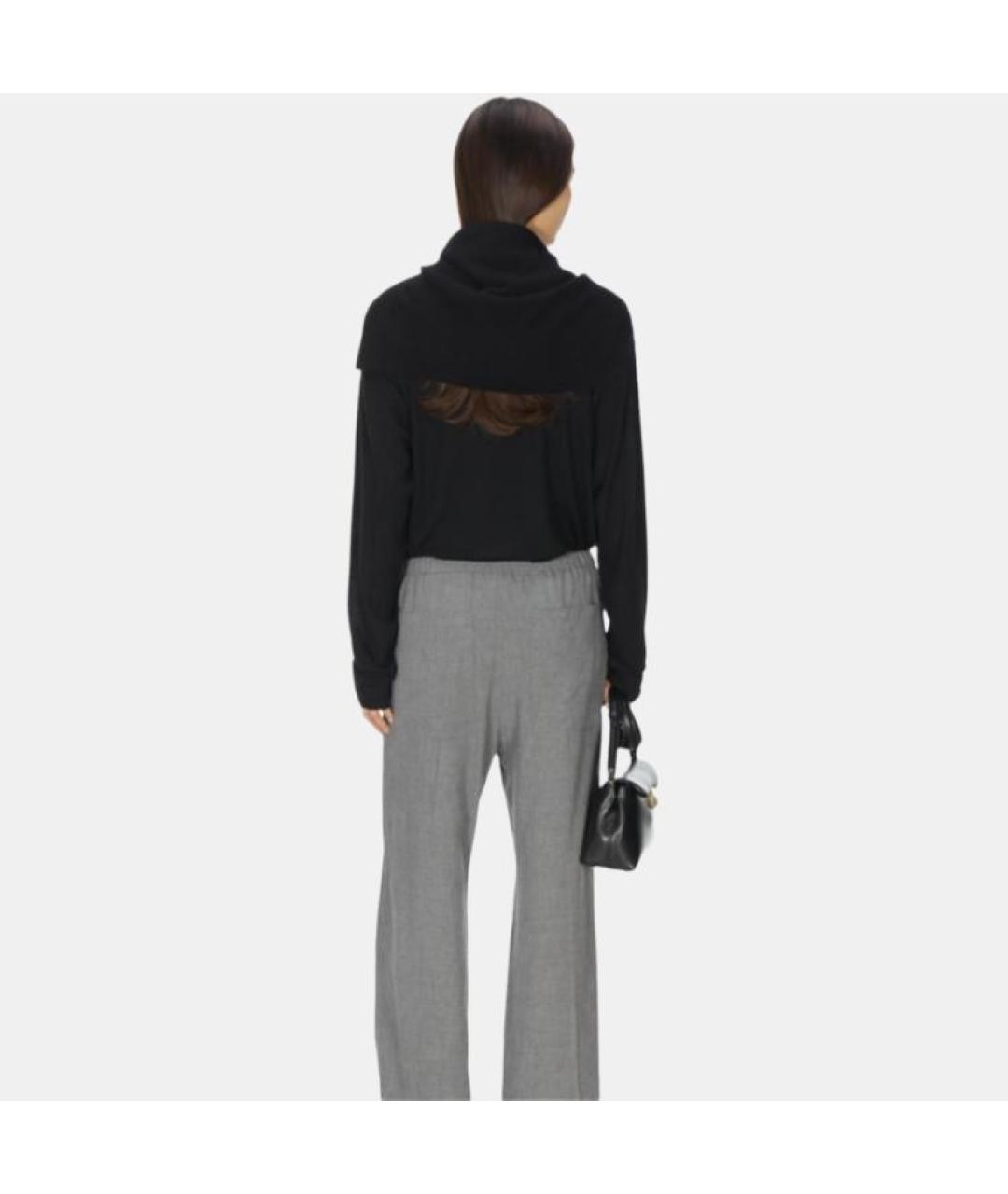 TOTEME Черная хлопковая футболка, фото 3