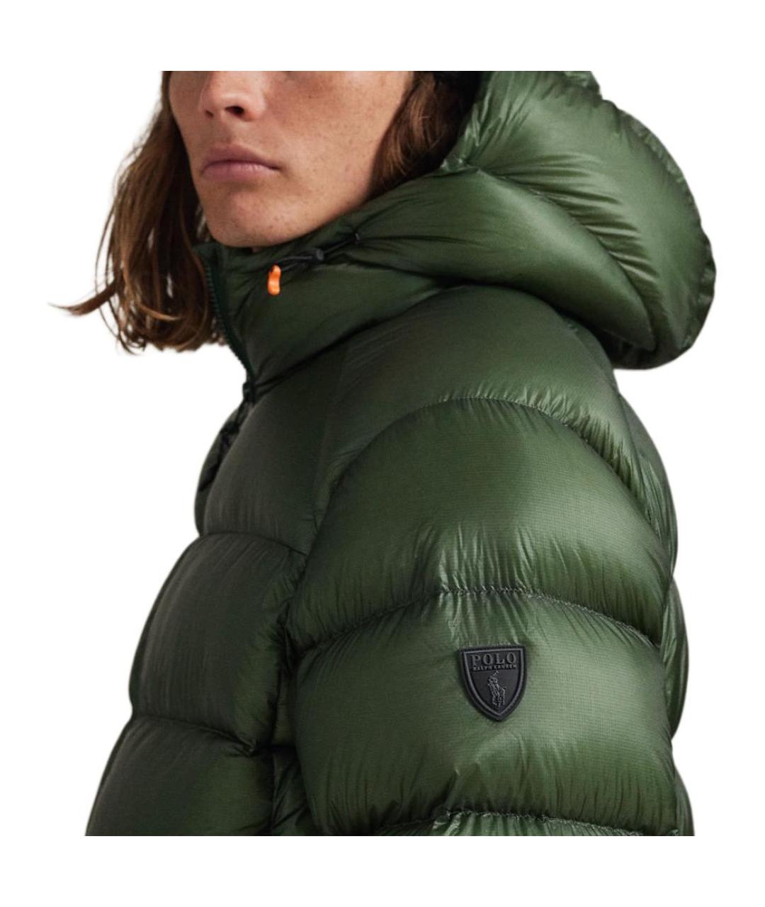 POLO RALPH LAUREN Зеленая полиамидовая куртка, фото 5