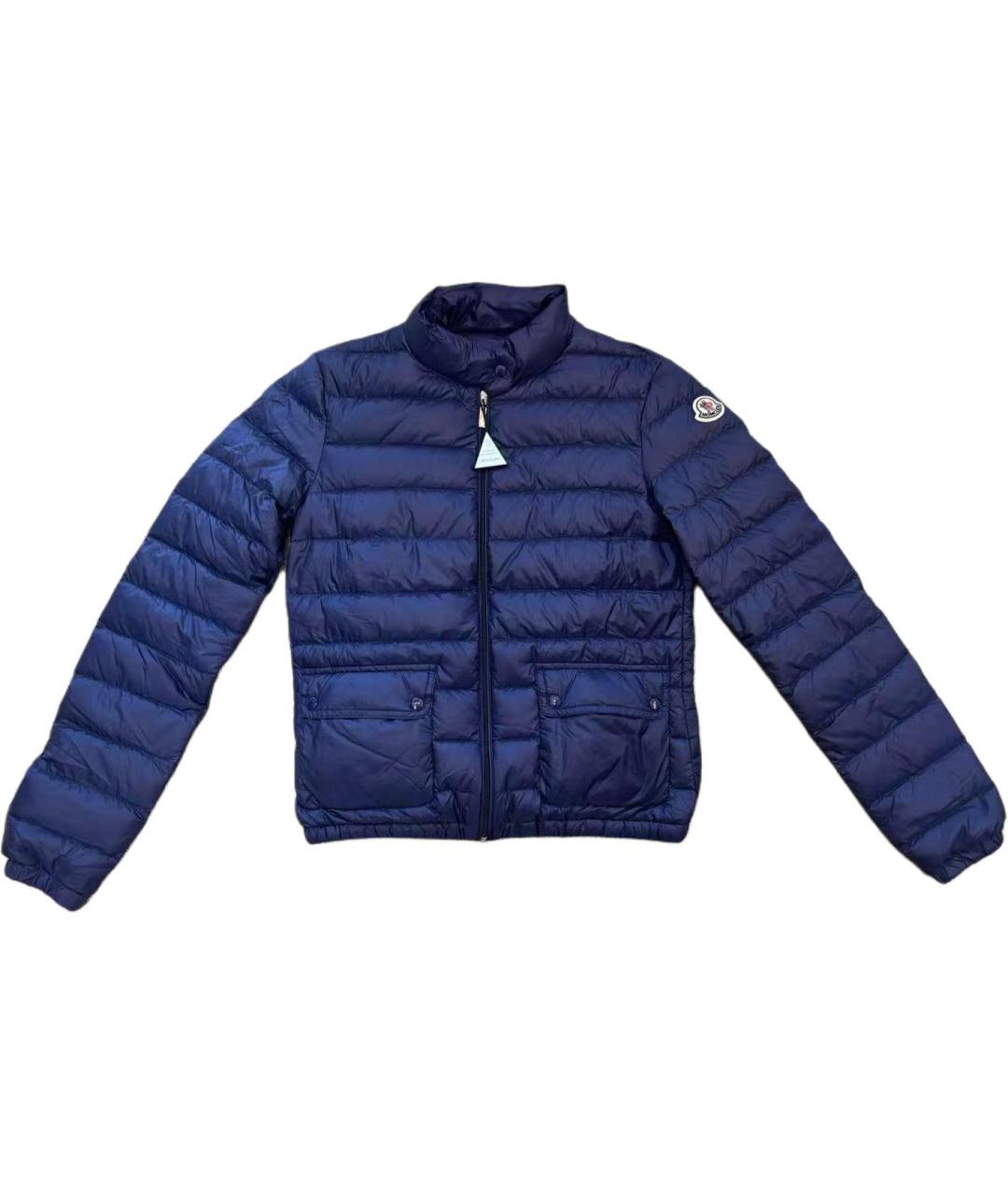 MONCLER Синий пуховик, фото 1