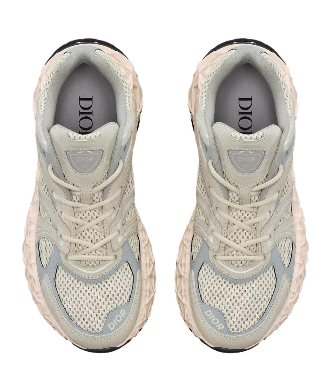 CHRISTIAN DIOR Серые кожаные низкие кроссовки / кеды, фото 5