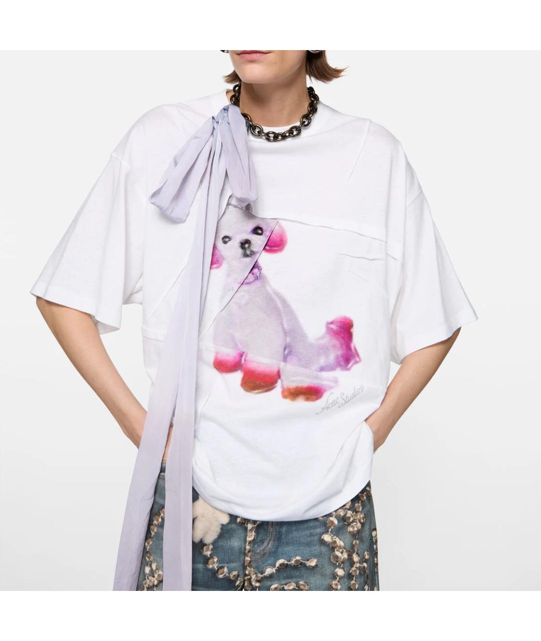 ACNE STUDIOS Белая футболка, фото 3