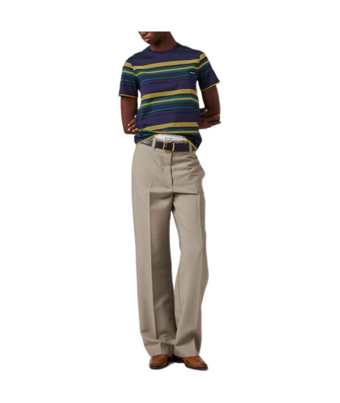 MIU MIU Синяя футболка, фото 2