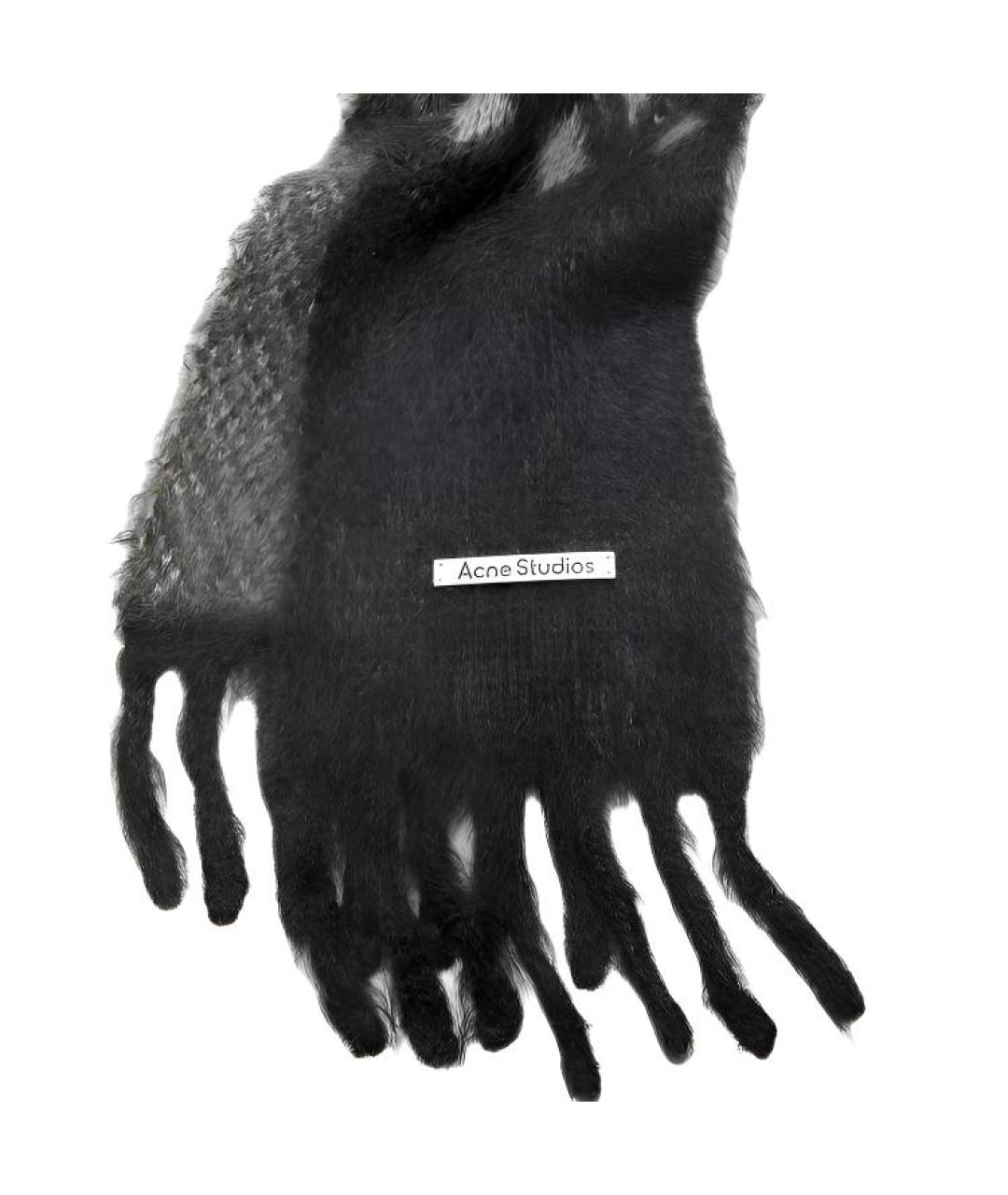 ACNE STUDIOS Серый шарф, фото 2