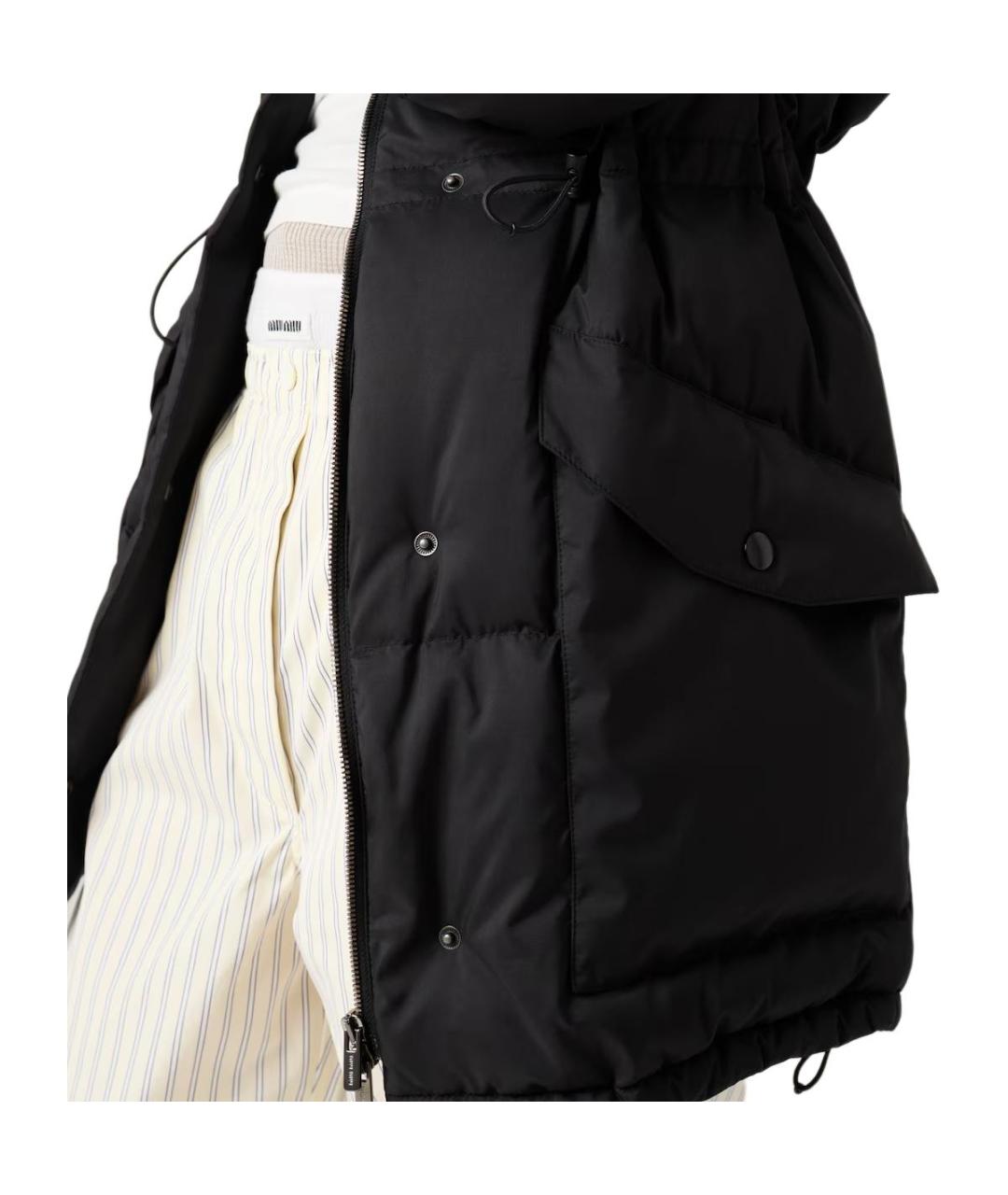 MIU MIU Черный пуховик, фото 2