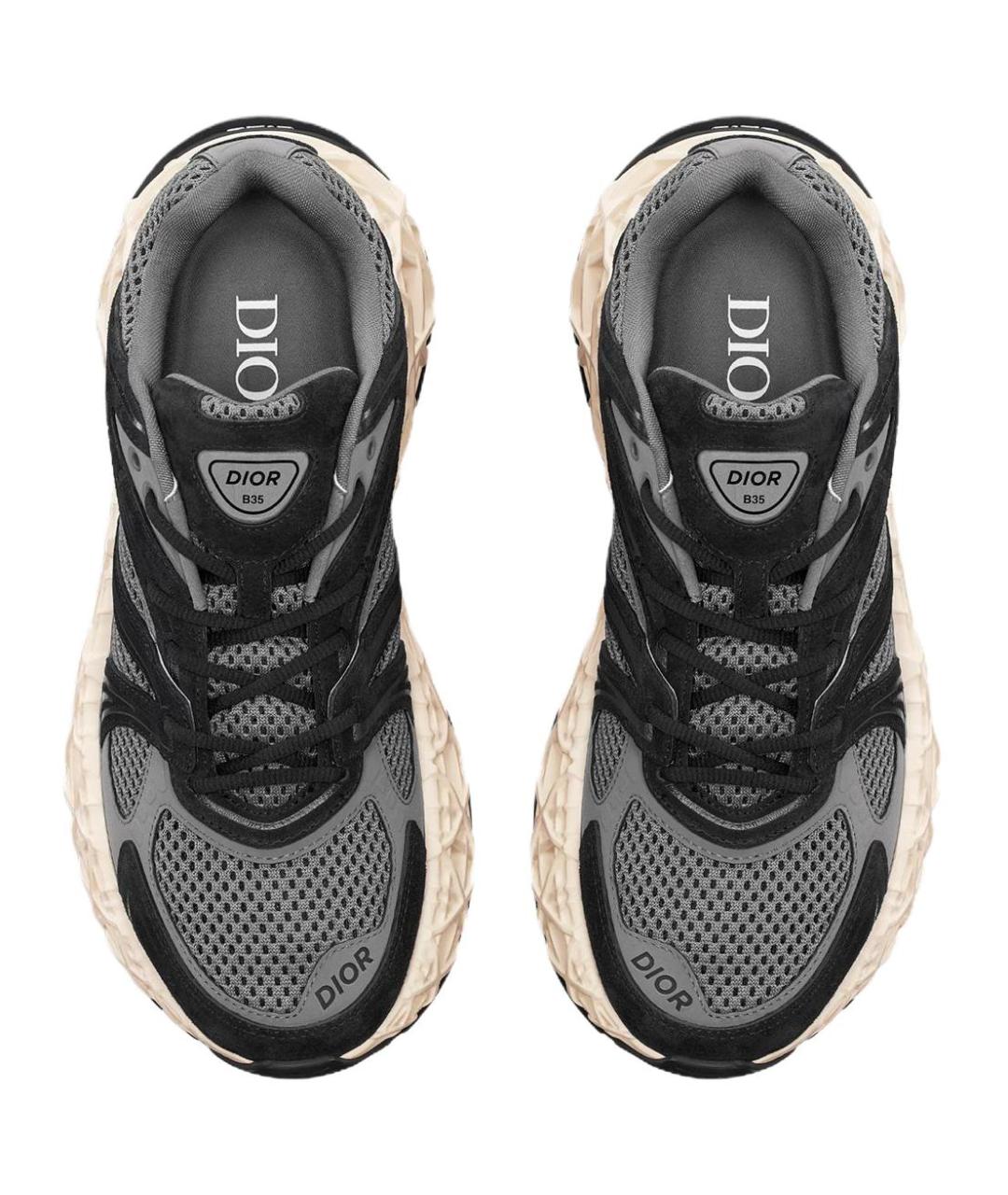 CHRISTIAN DIOR Серые низкие кроссовки / кеды, фото 5