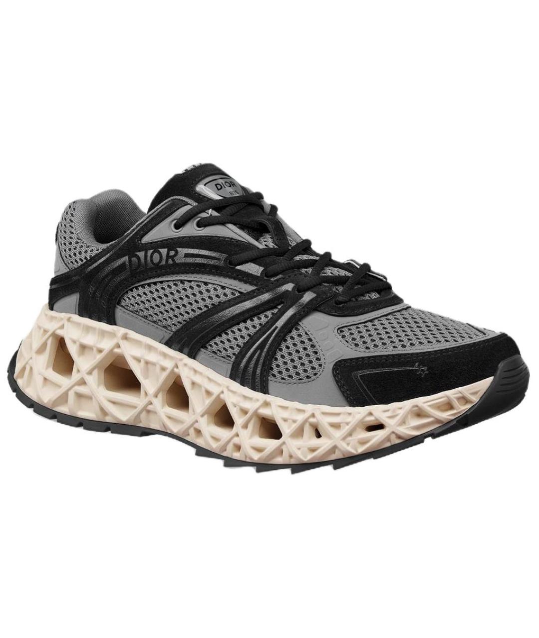 CHRISTIAN DIOR Серые низкие кроссовки / кеды, фото 4