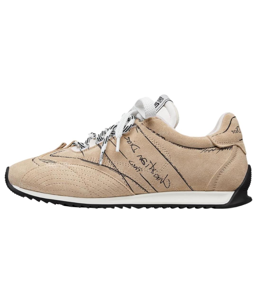 CHRISTIAN DIOR Розовые кожаные кроссовки, фото 2