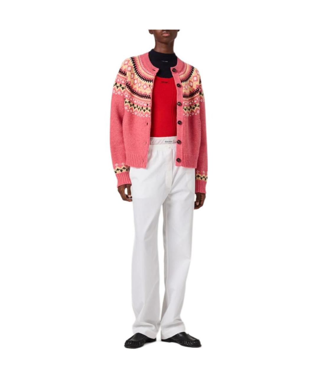 MIU MIU Розовый джемпер / свитер, фото 2