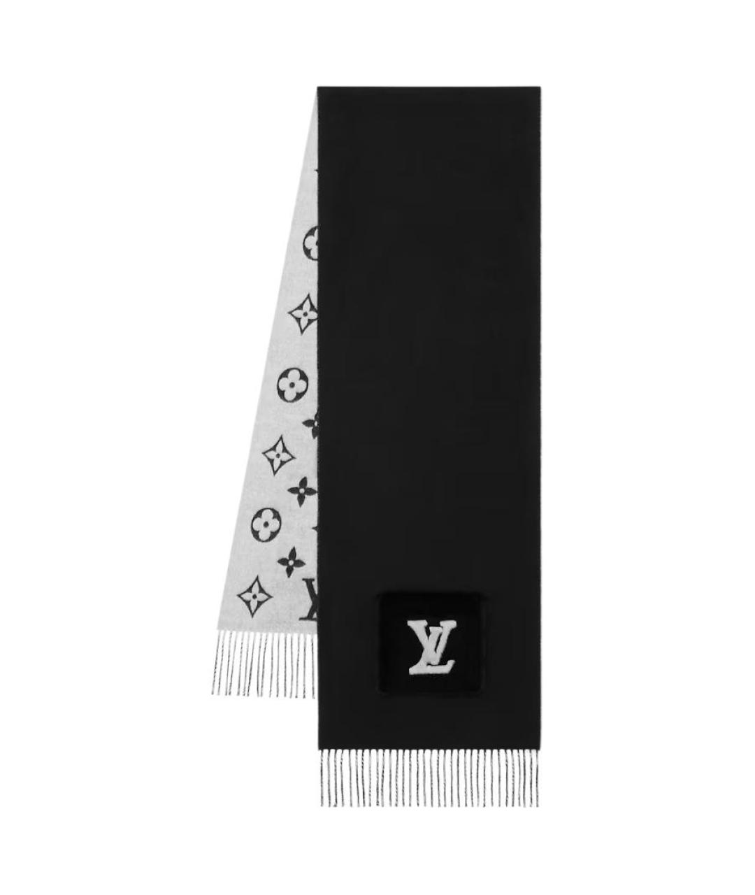 LOUIS VUITTON Черный шарф, фото 2