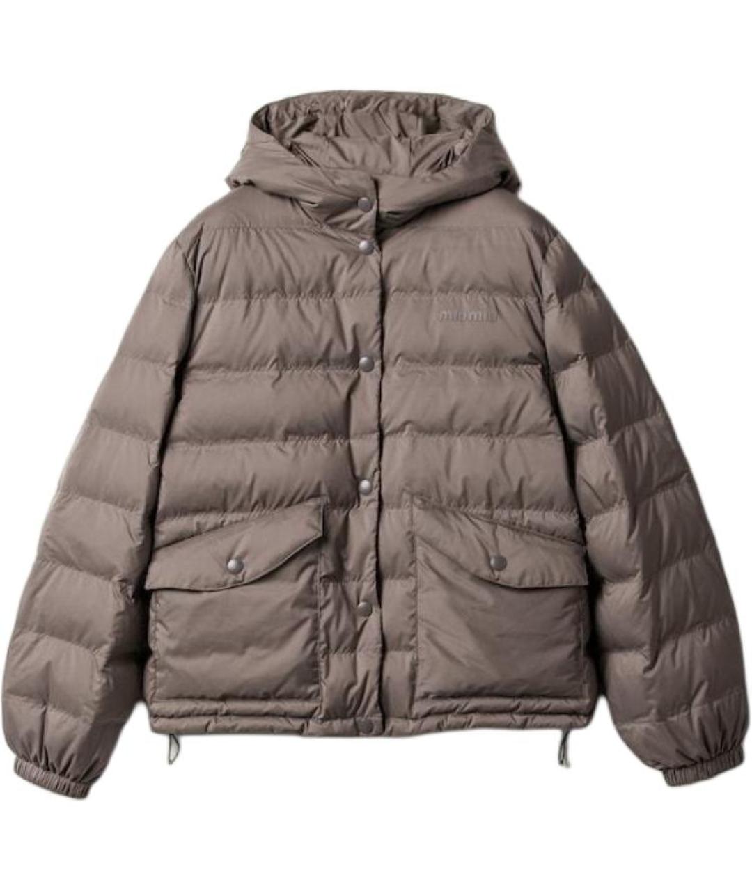 MIU MIU Серый пуховик, фото 1