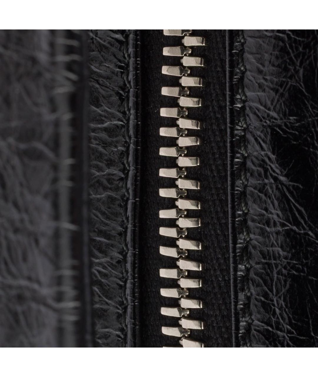 PRADA Черная кожаная сумка на плечо, фото 5