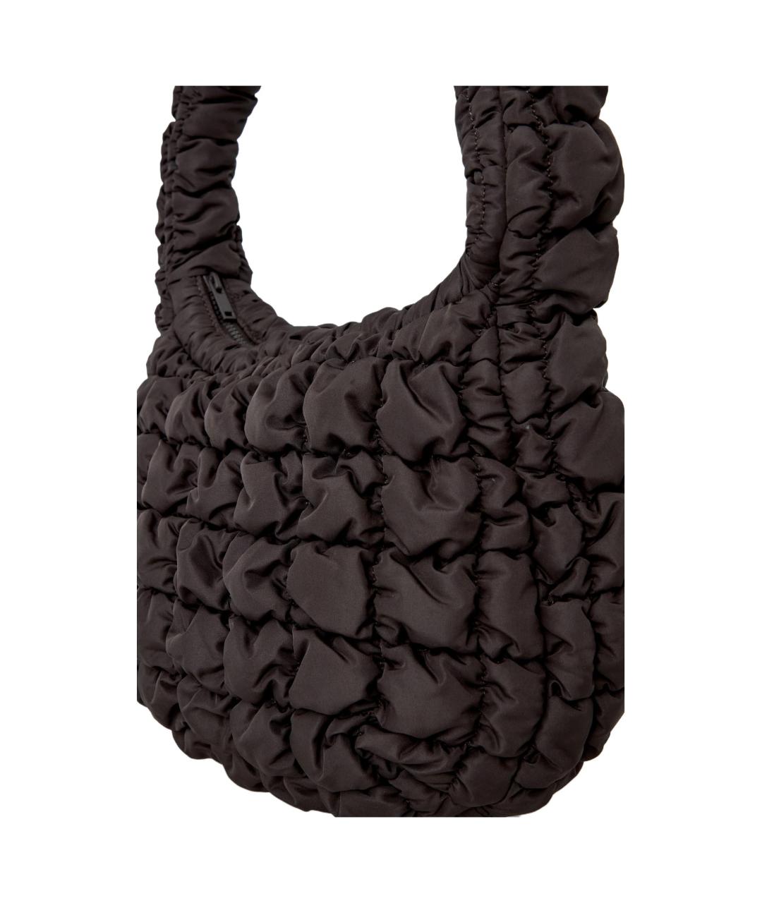 COS Коричневая хлопковая сумка через плечо, фото 2