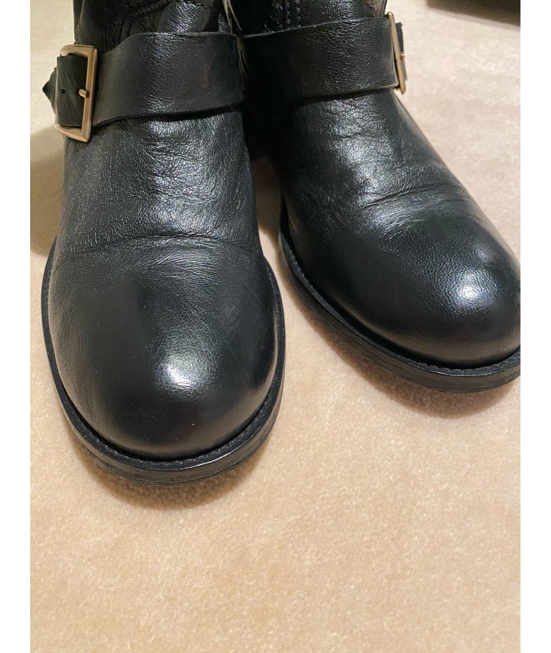 JIMMY CHOO Черные кожаные ботинки, фото 5