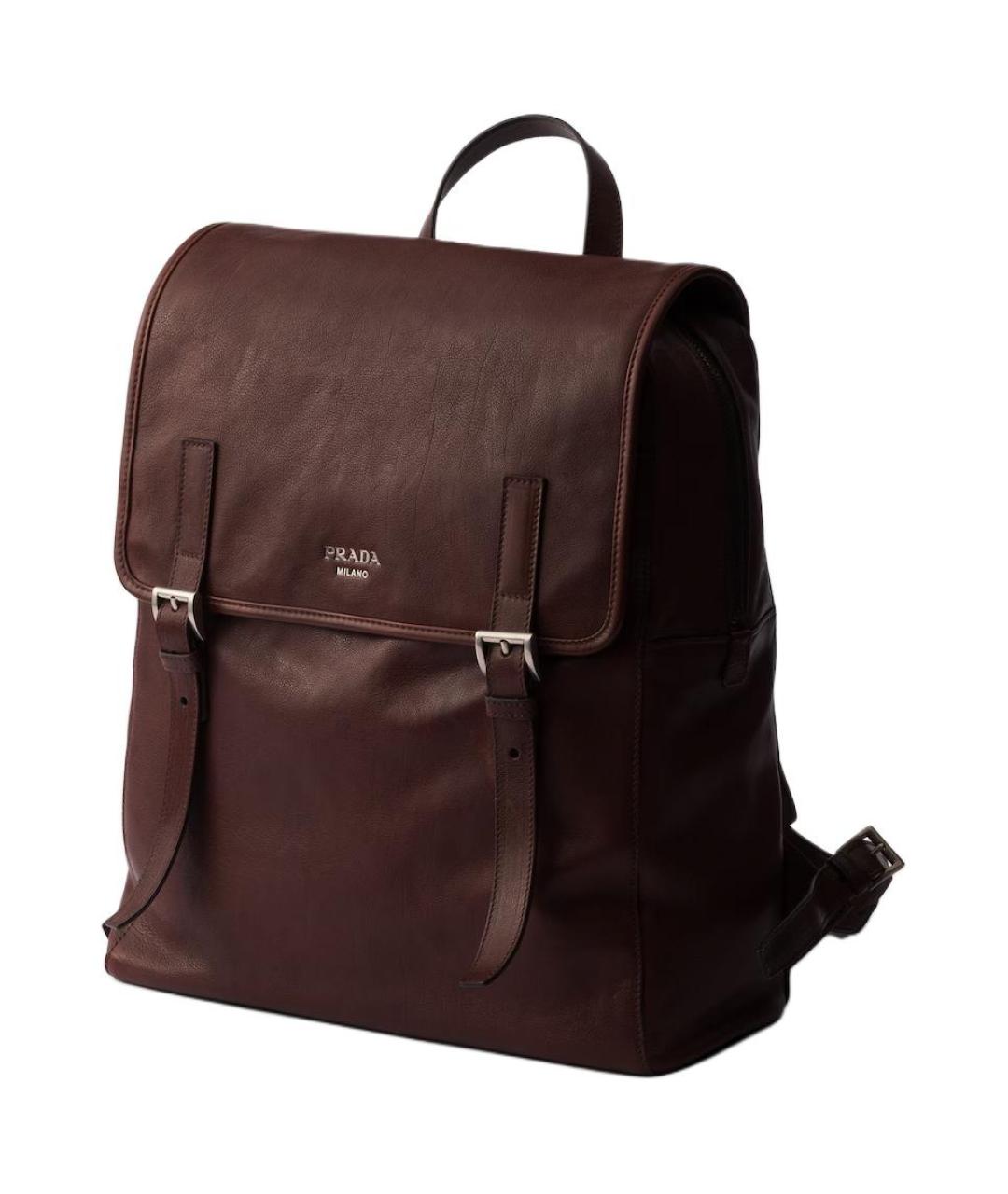 PRADA Коричневый рюкзак, фото 2