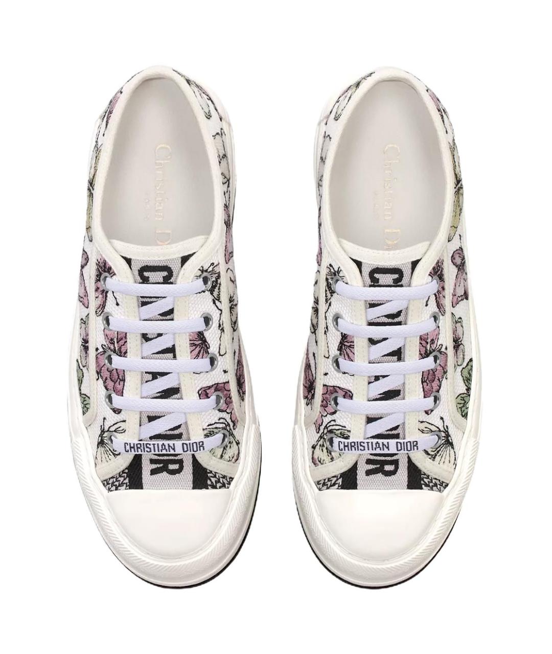 CHRISTIAN DIOR Белые текстильные кеды, фото 5
