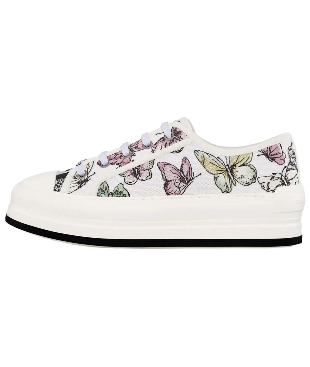 CHRISTIAN DIOR Белые текстильные кеды, фото 2