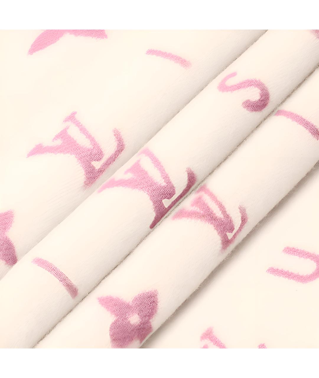 LOUIS VUITTON Розовый шарф, фото 3