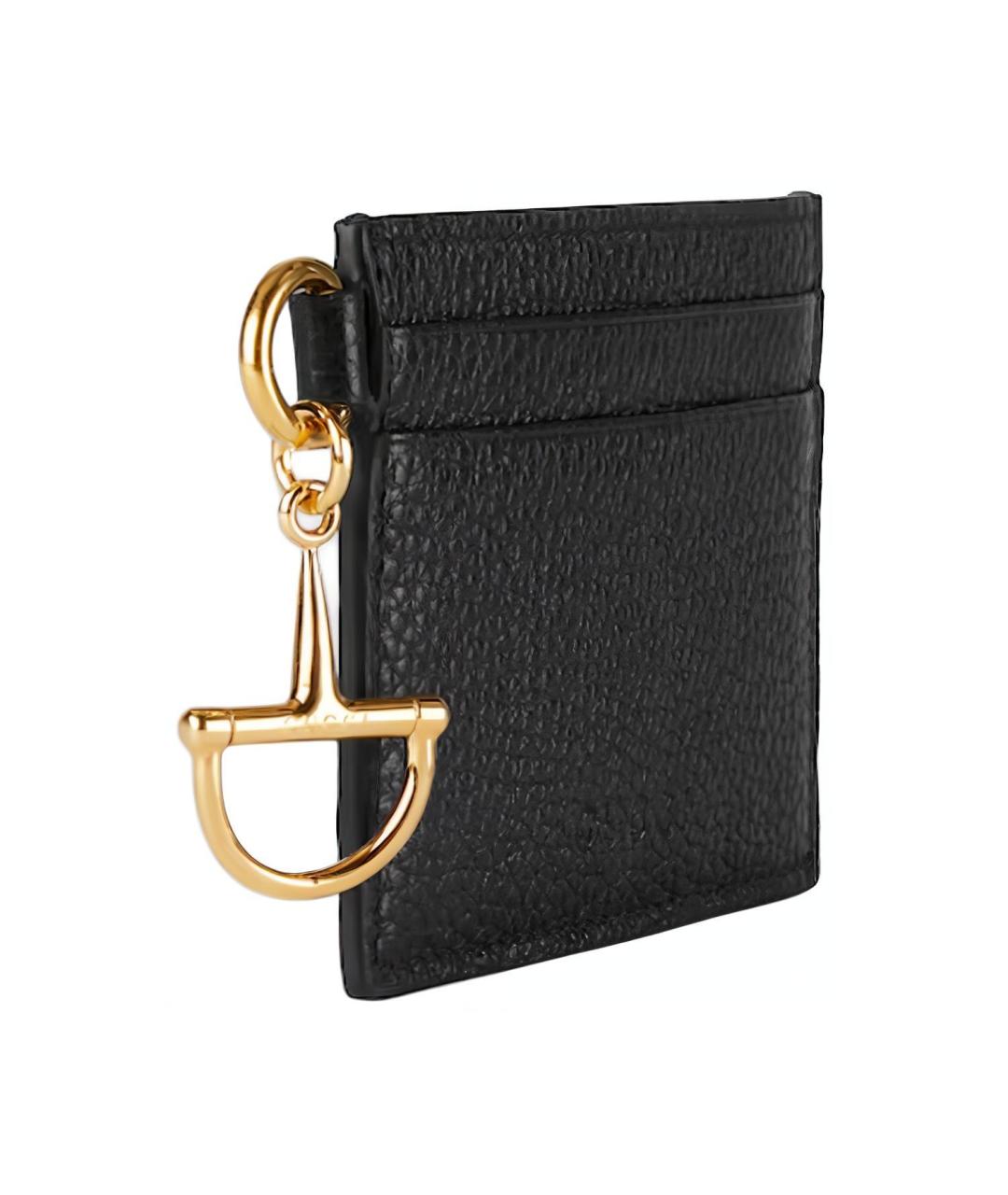 GUCCI Черный кожаный кардхолдер, фото 2