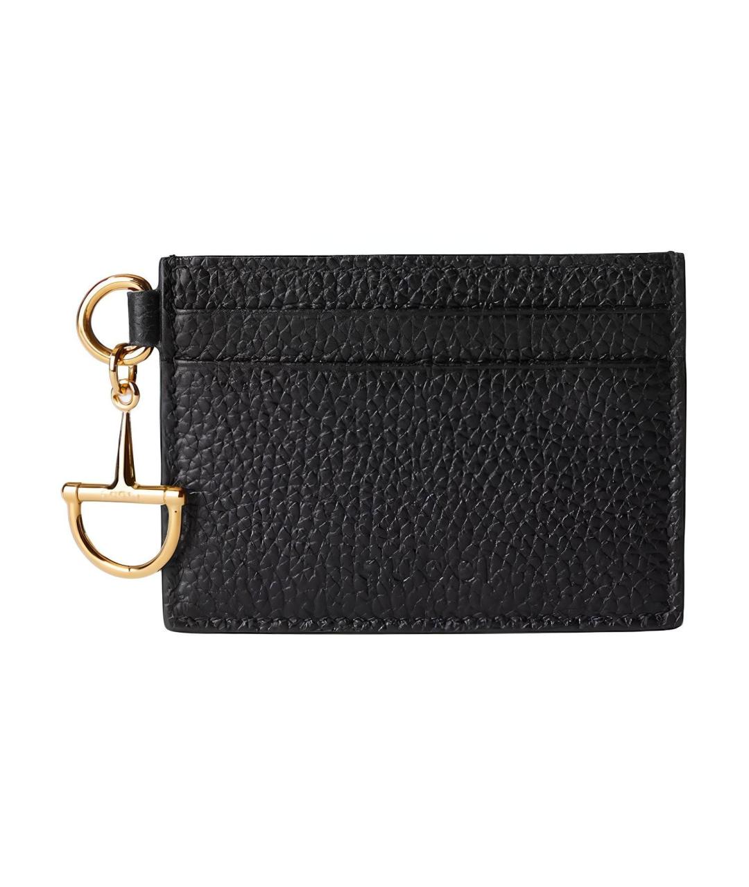 GUCCI Черный кожаный кардхолдер, фото 6