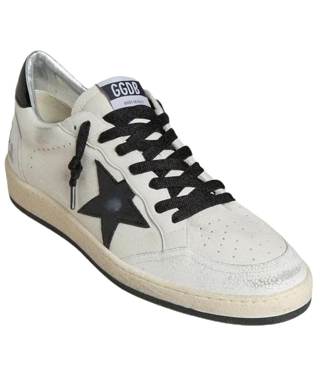 GOLDEN GOOSE DELUXE BRAND Белые кожаные кроссовки, фото 3