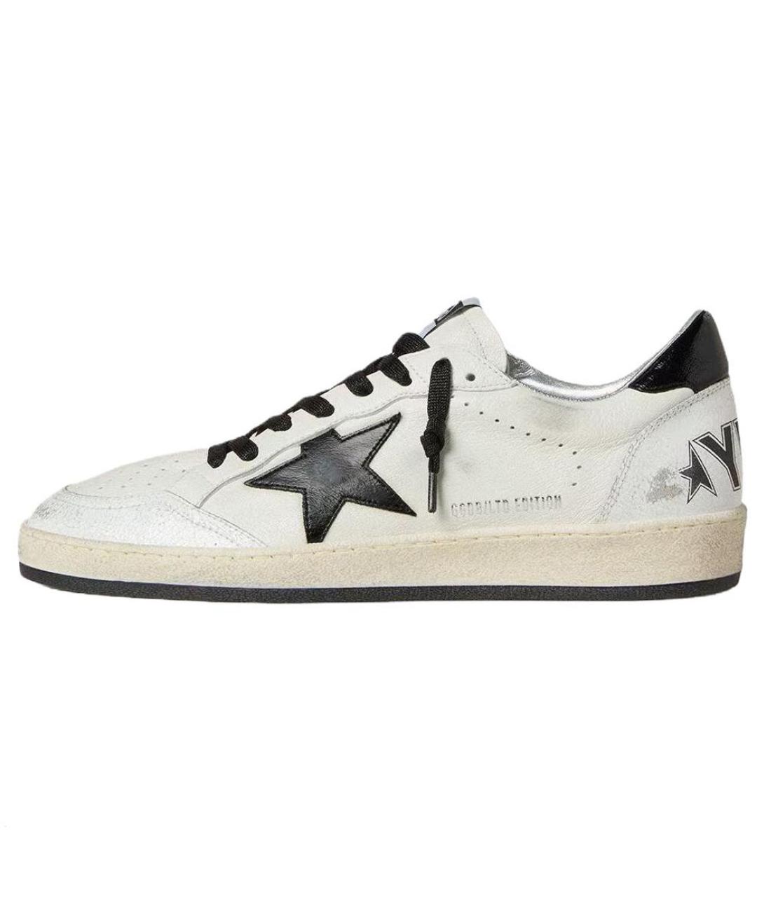 GOLDEN GOOSE DELUXE BRAND Белые кожаные кроссовки, фото 2