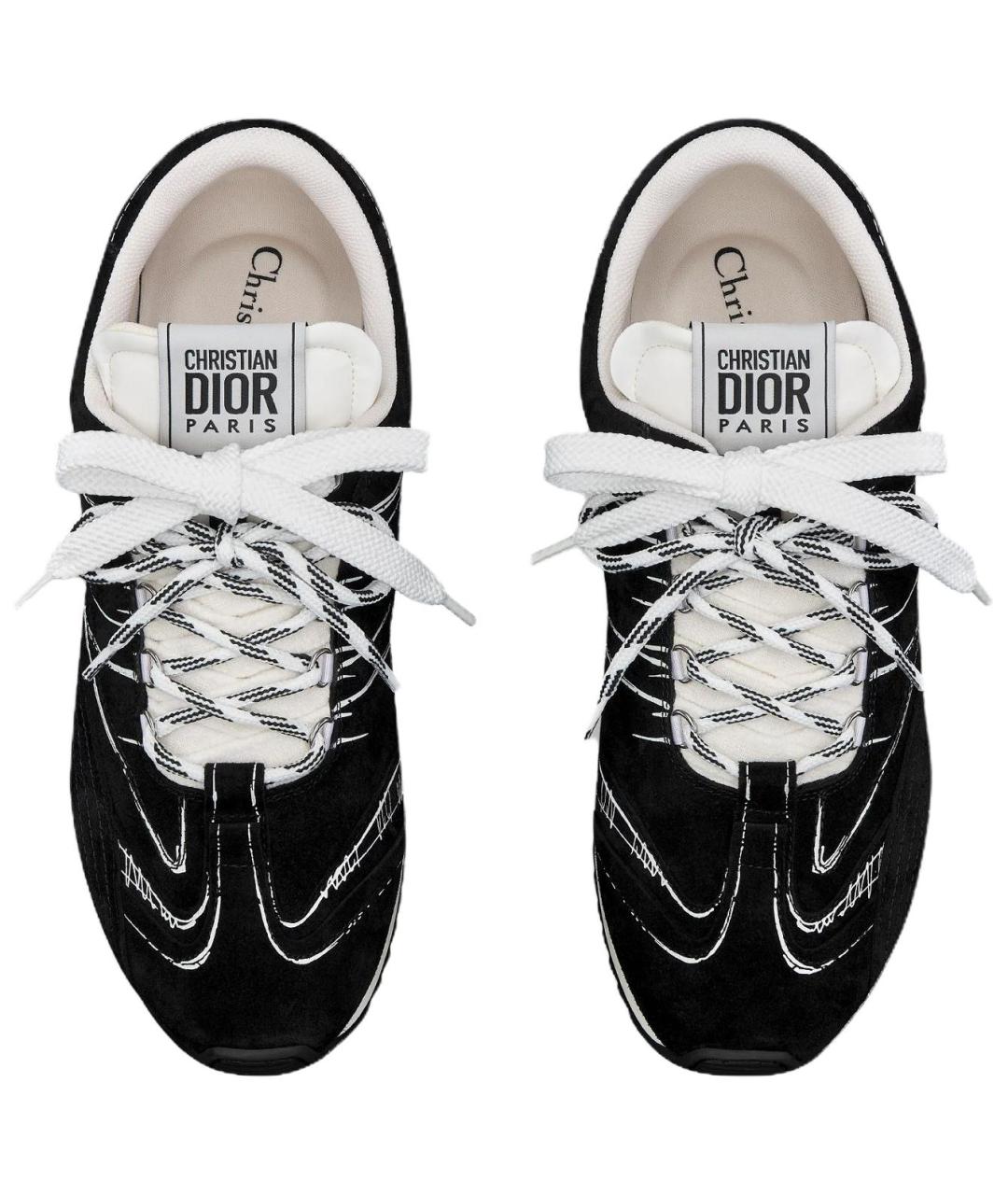 CHRISTIAN DIOR Черные замшевые кроссовки, фото 5