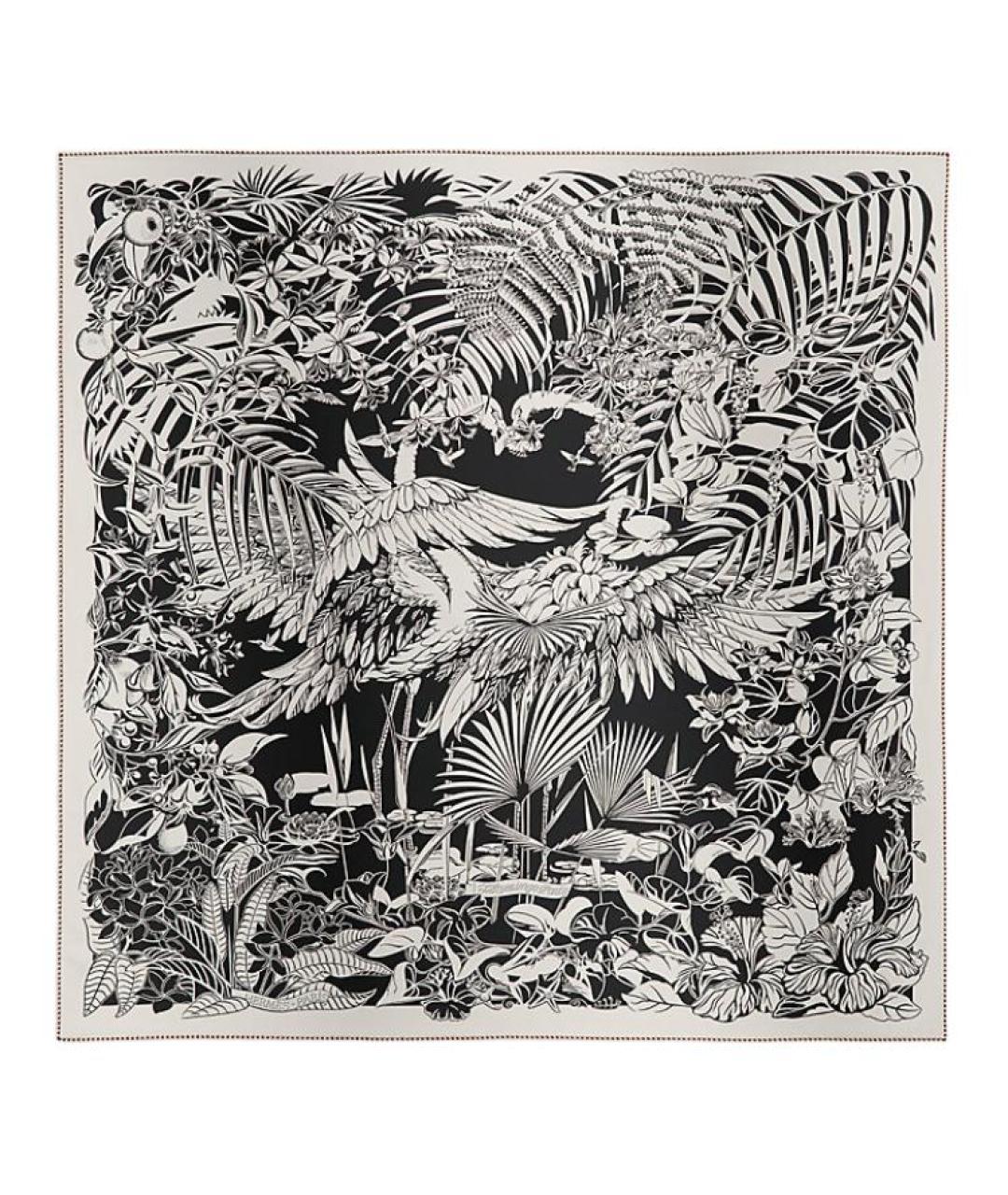 HERMES Мульти шелковый платок, фото 1