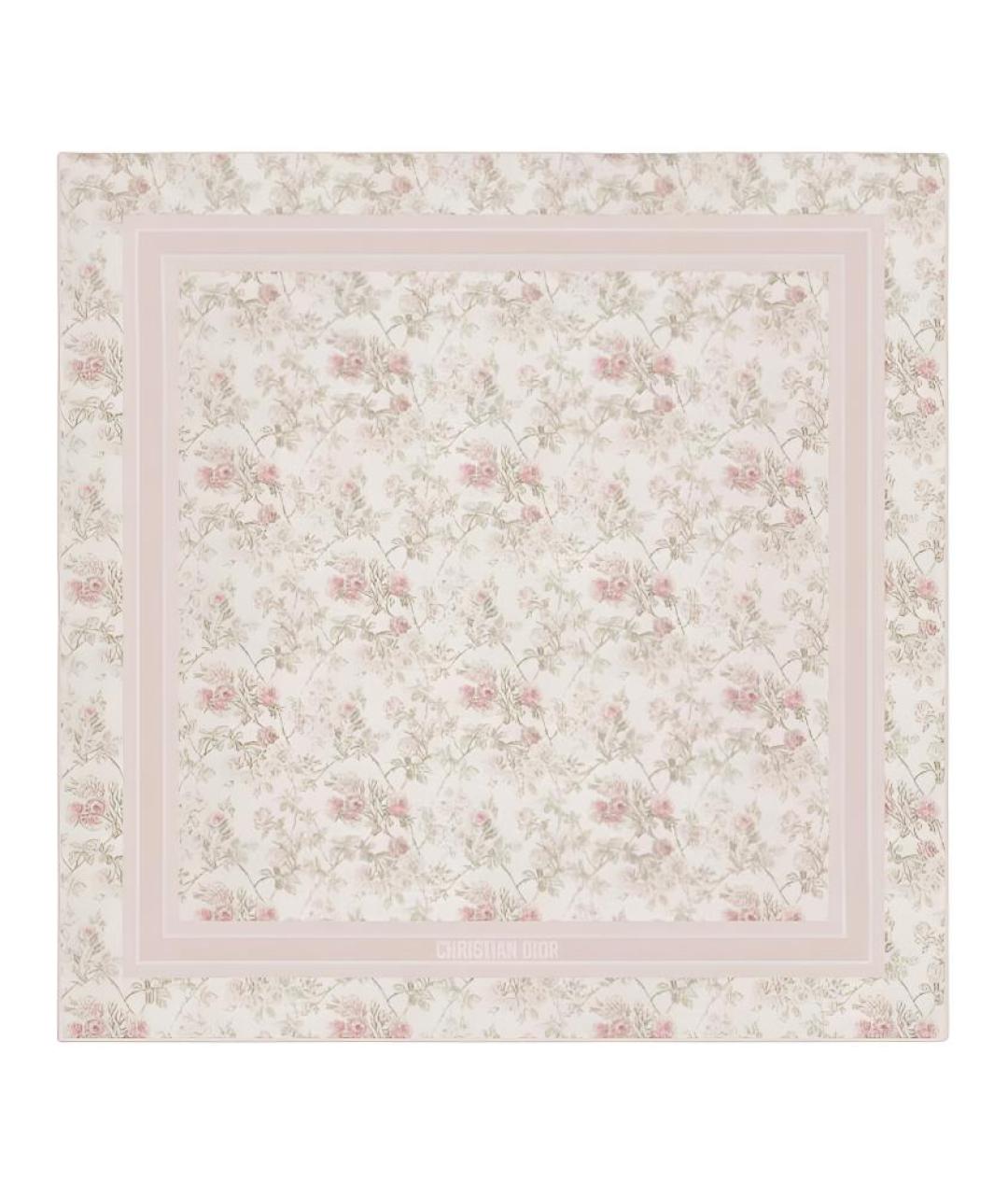 CHRISTIAN DIOR Розовый шарф, фото 1