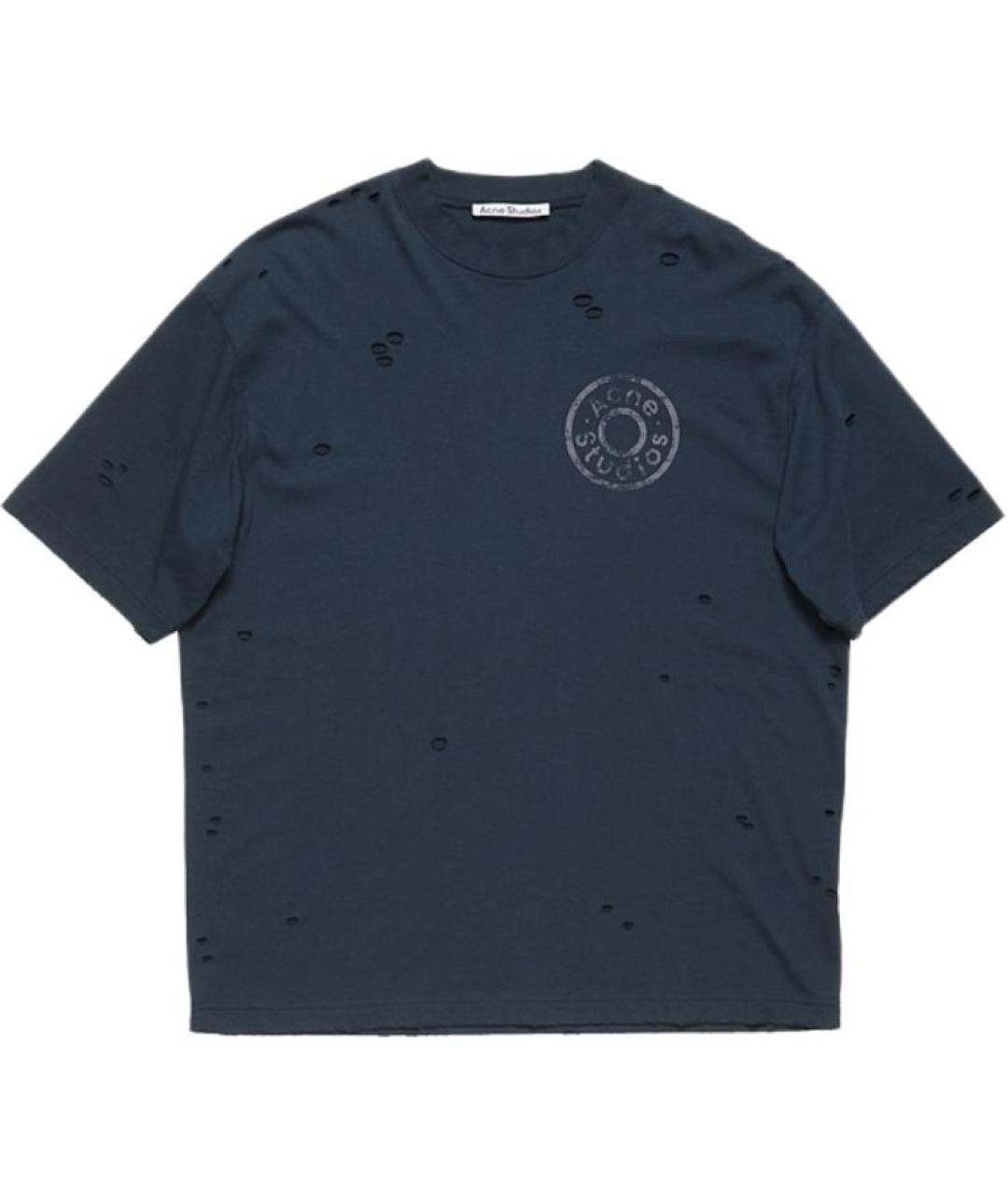 ACNE STUDIOS Синяя футболка, фото 1