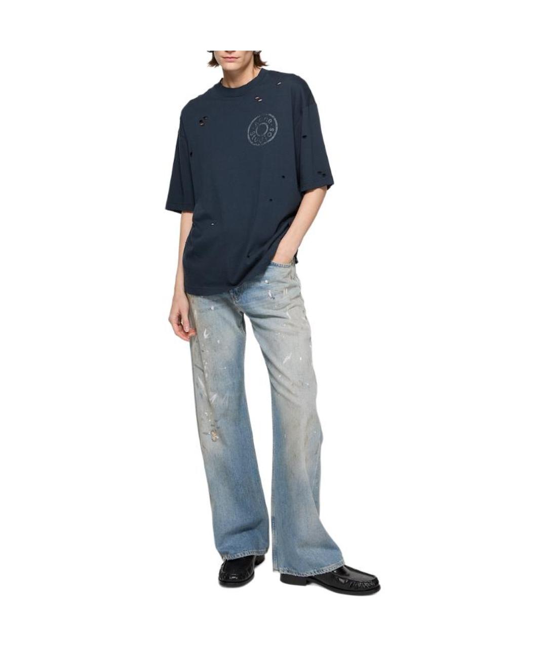 ACNE STUDIOS Синяя футболка, фото 3