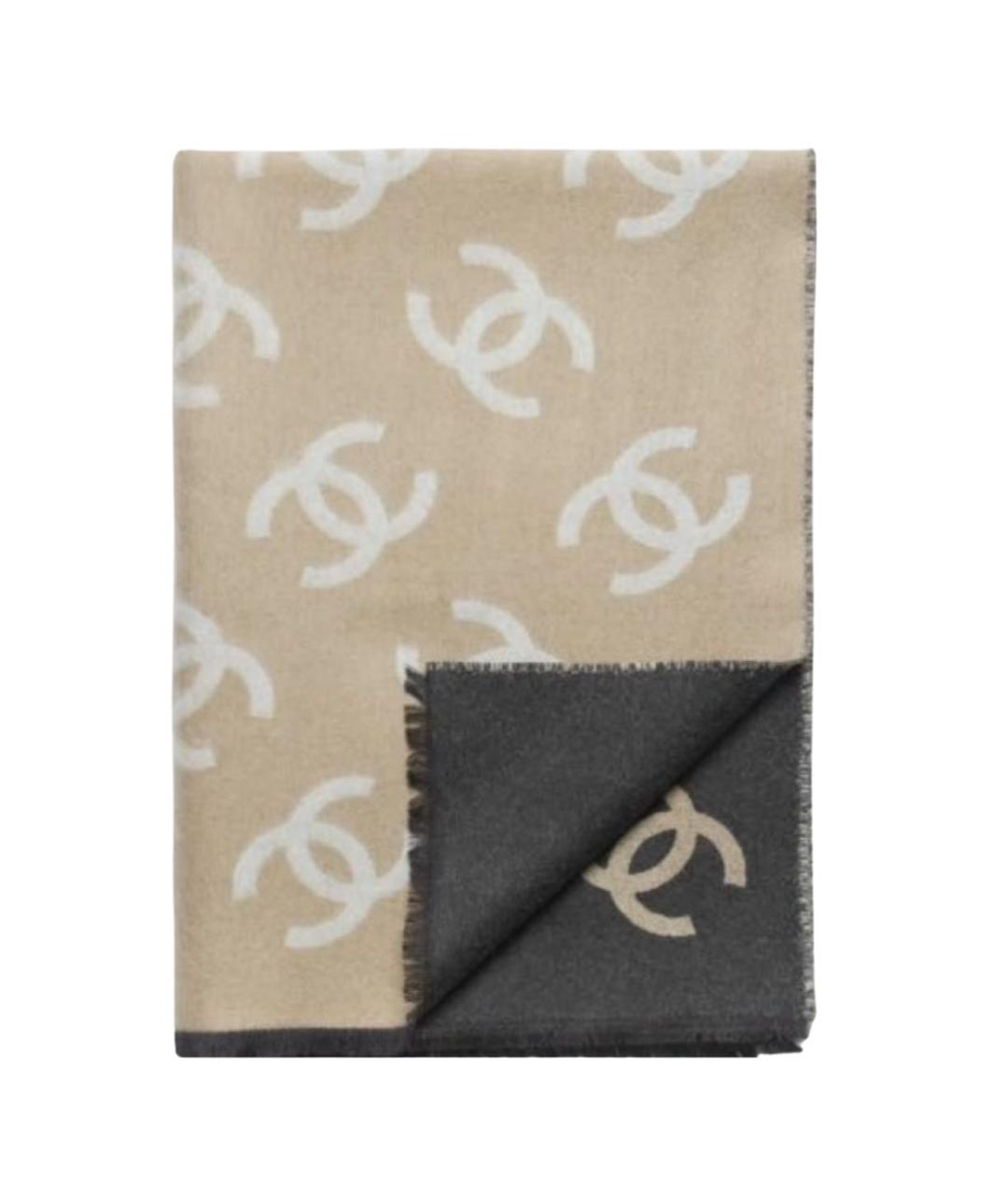 CHANEL Мульти шерстяной шарф, фото 3