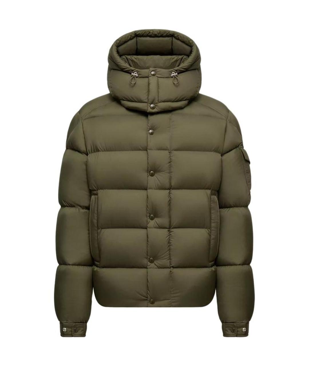 MONCLER Зеленый пуховик, фото 1