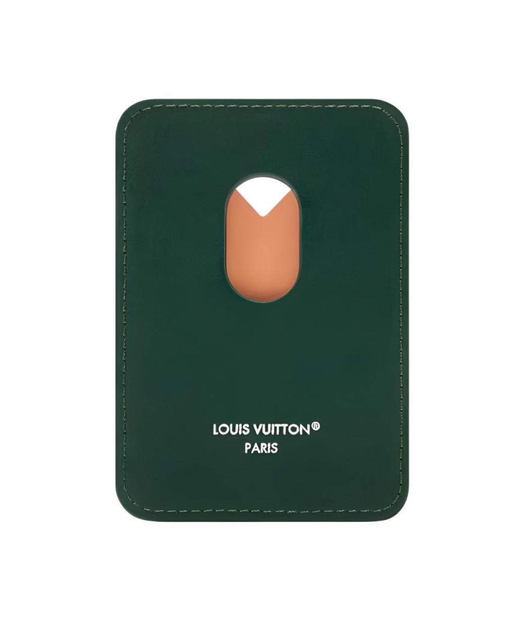LOUIS VUITTON Зеленый кардхолдер, фото 3