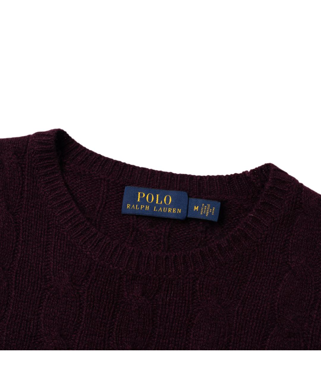 POLO RALPH LAUREN Бордовый джемпер / свитер, фото 4