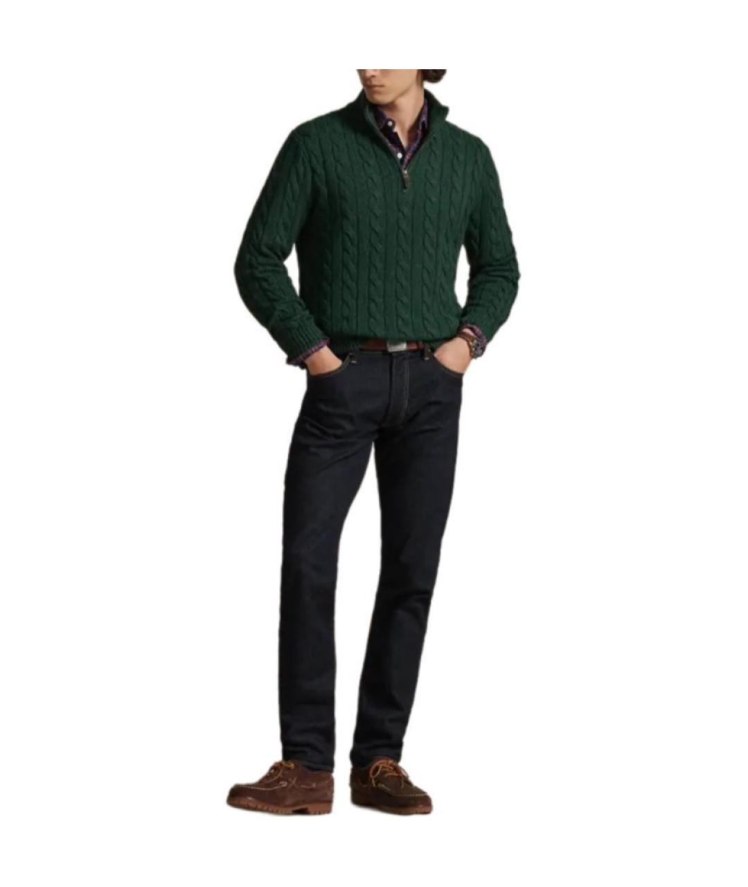 POLO RALPH LAUREN Зеленый джемпер / свитер, фото 2