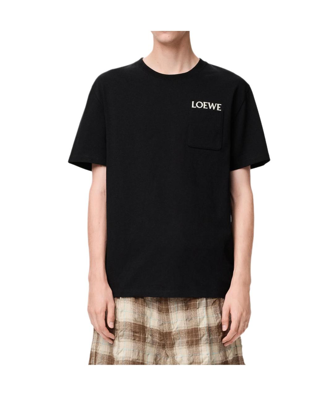 LOEWE Черная футболка, фото 3