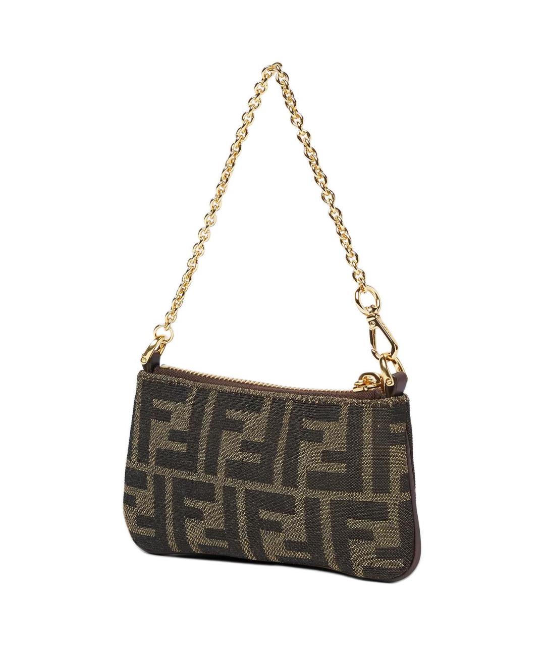 FENDI Коричневая сумка через плечо, фото 2