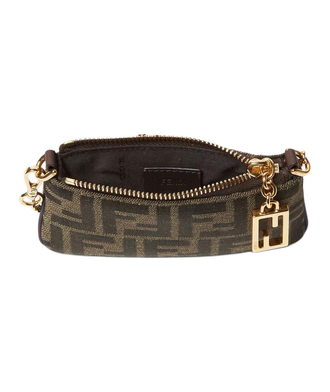 FENDI Коричневая сумка через плечо, фото 3