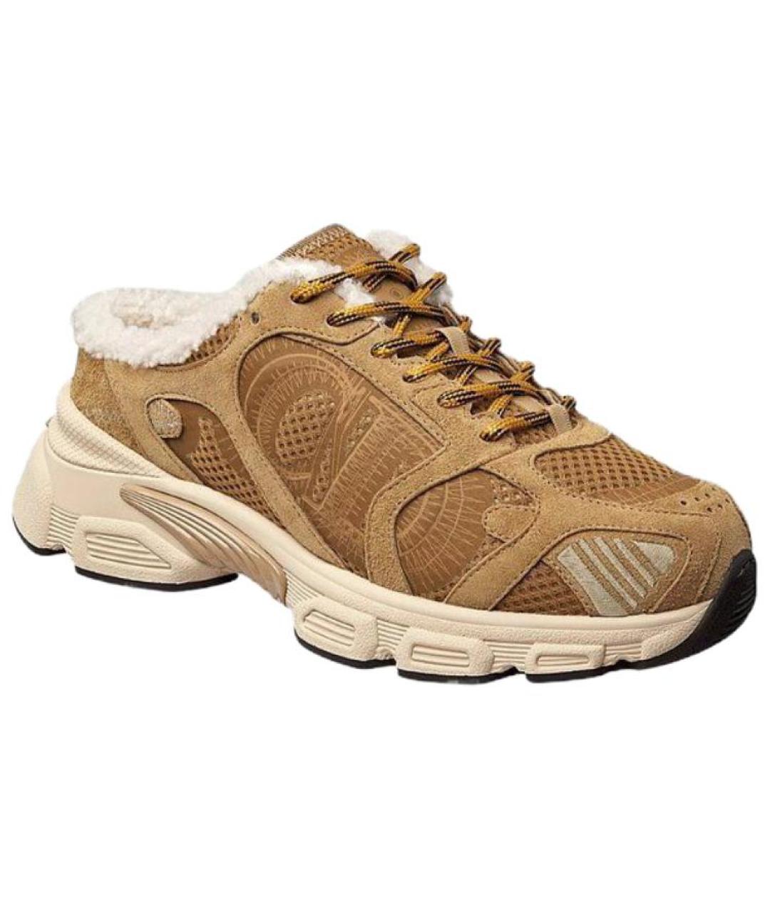 CHRISTIAN DIOR Коричневые кожаные кроссовки, фото 3